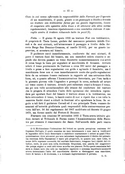 Le ferrovie italiane rivista quindicinale di dottrina, giurisprudenza, legislazione ed amministrazione ferroviaria