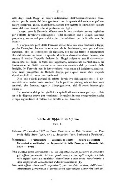 Le ferrovie italiane rivista quindicinale di dottrina, giurisprudenza, legislazione ed amministrazione ferroviaria