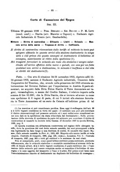 Le ferrovie italiane rivista quindicinale di dottrina, giurisprudenza, legislazione ed amministrazione ferroviaria