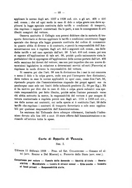 Le ferrovie italiane rivista quindicinale di dottrina, giurisprudenza, legislazione ed amministrazione ferroviaria