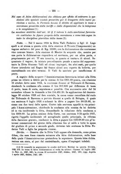 Le ferrovie italiane rivista quindicinale di dottrina, giurisprudenza, legislazione ed amministrazione ferroviaria