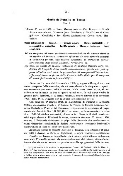 Le ferrovie italiane rivista quindicinale di dottrina, giurisprudenza, legislazione ed amministrazione ferroviaria