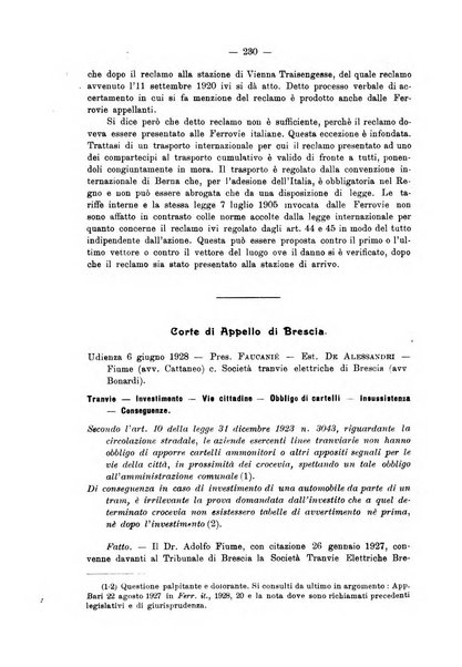 Le ferrovie italiane rivista quindicinale di dottrina, giurisprudenza, legislazione ed amministrazione ferroviaria