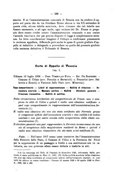 Le ferrovie italiane rivista quindicinale di dottrina, giurisprudenza, legislazione ed amministrazione ferroviaria