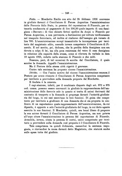 Le ferrovie italiane rivista quindicinale di dottrina, giurisprudenza, legislazione ed amministrazione ferroviaria