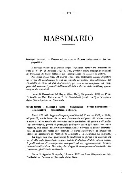 Le ferrovie italiane rivista quindicinale di dottrina, giurisprudenza, legislazione ed amministrazione ferroviaria