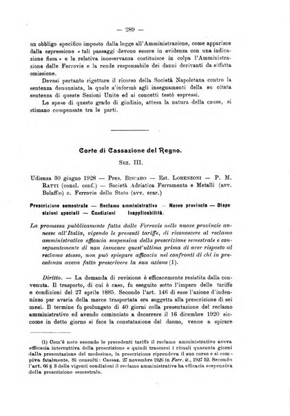 Le ferrovie italiane rivista quindicinale di dottrina, giurisprudenza, legislazione ed amministrazione ferroviaria