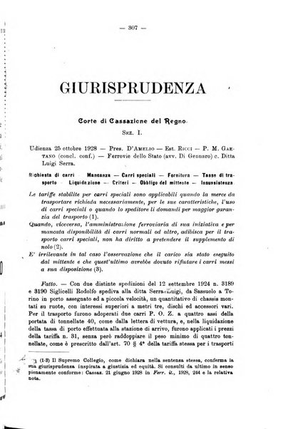 Le ferrovie italiane rivista quindicinale di dottrina, giurisprudenza, legislazione ed amministrazione ferroviaria