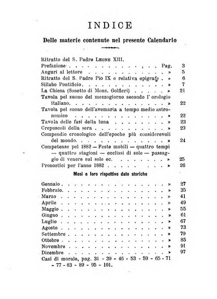 Calendario ecclesiastico