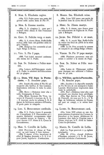 Calendario ecclesiastico