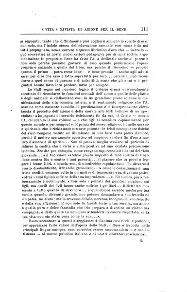 La vita rivista mensile dell'Unione giovanile per la moralità