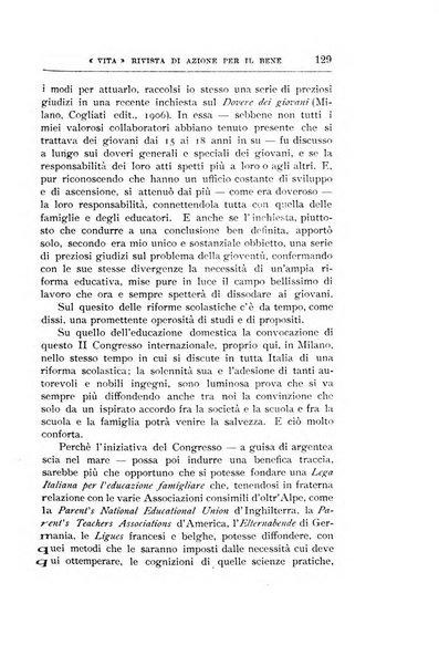 La vita rivista mensile dell'Unione giovanile per la moralità