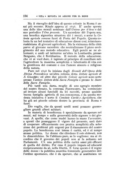 La vita rivista mensile dell'Unione giovanile per la moralità