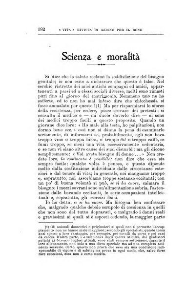 La vita rivista mensile dell'Unione giovanile per la moralità