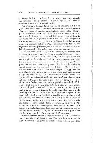 La vita rivista mensile dell'Unione giovanile per la moralità