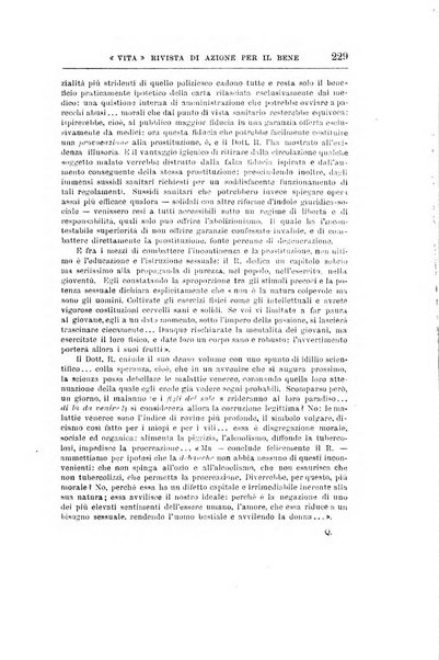 La vita rivista mensile dell'Unione giovanile per la moralità