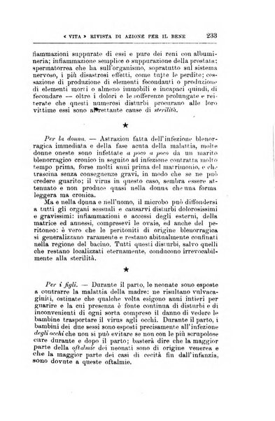 La vita rivista mensile dell'Unione giovanile per la moralità