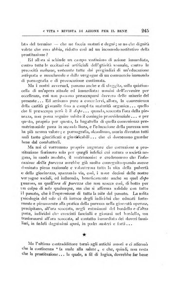 La vita rivista mensile dell'Unione giovanile per la moralità