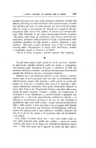 La vita rivista mensile dell'Unione giovanile per la moralità