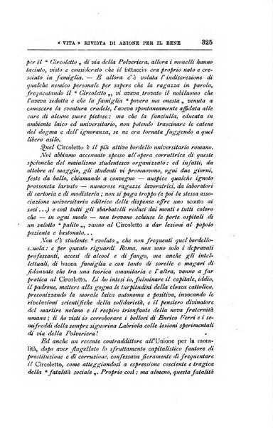 La vita rivista mensile dell'Unione giovanile per la moralità