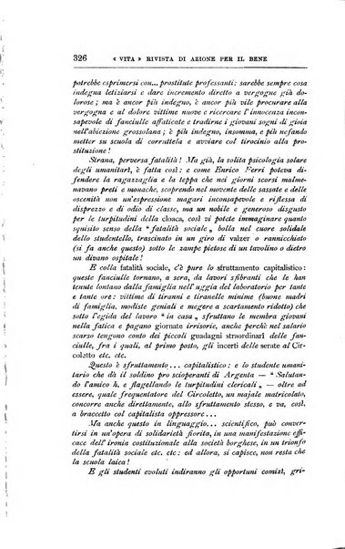 La vita rivista mensile dell'Unione giovanile per la moralità