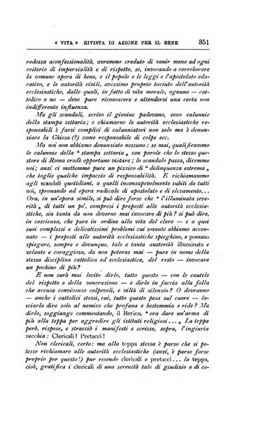 La vita rivista mensile dell'Unione giovanile per la moralità