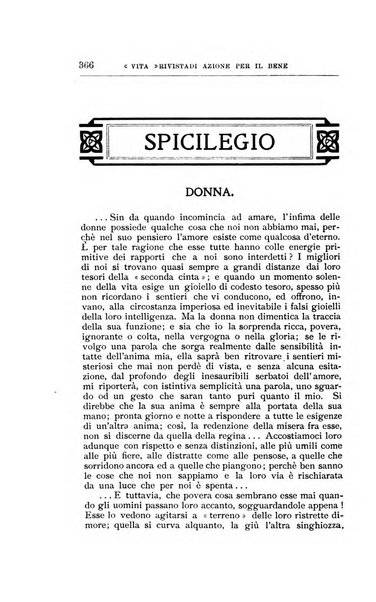 La vita rivista mensile dell'Unione giovanile per la moralità