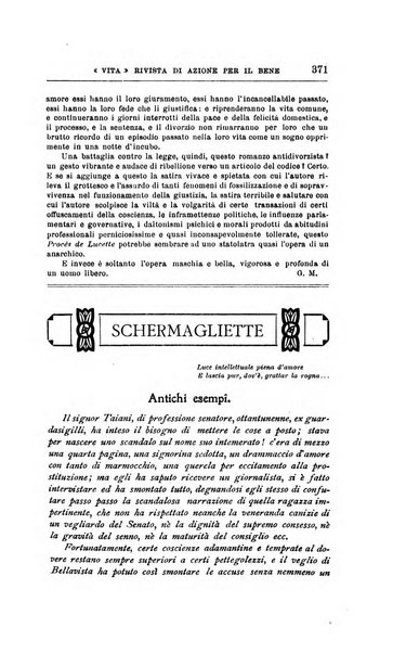 La vita rivista mensile dell'Unione giovanile per la moralità