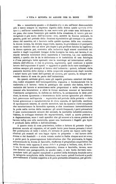 La vita rivista mensile dell'Unione giovanile per la moralità