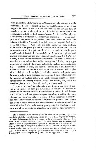 La vita rivista mensile dell'Unione giovanile per la moralità