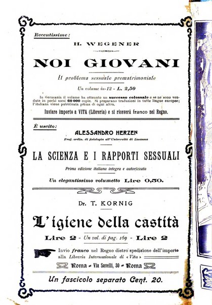 La vita rivista mensile dell'Unione giovanile per la moralità