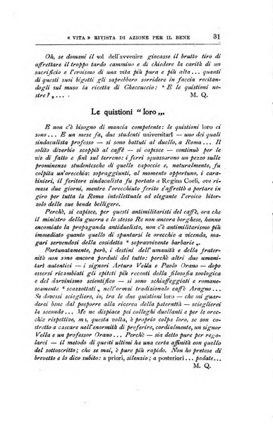 La vita rivista mensile dell'Unione giovanile per la moralità