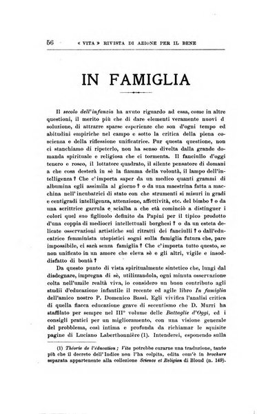 La vita rivista mensile dell'Unione giovanile per la moralità