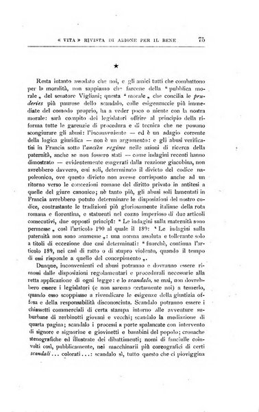 La vita rivista mensile dell'Unione giovanile per la moralità