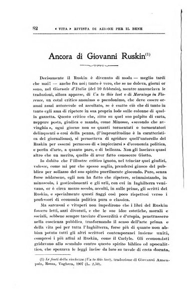 La vita rivista mensile dell'Unione giovanile per la moralità