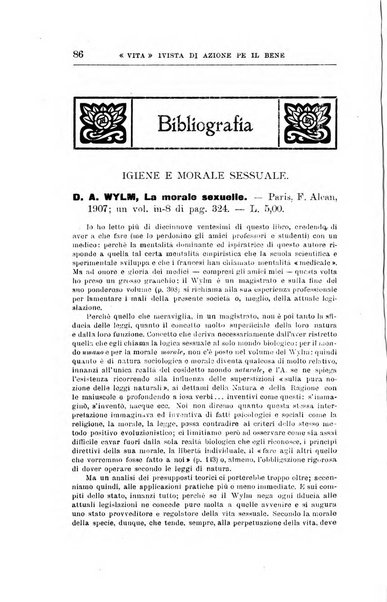 La vita rivista mensile dell'Unione giovanile per la moralità