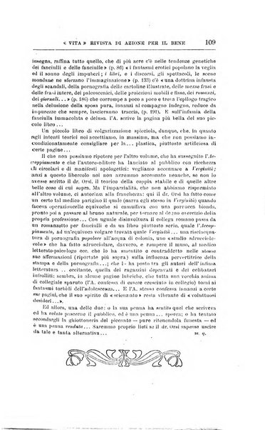 La vita rivista mensile dell'Unione giovanile per la moralità