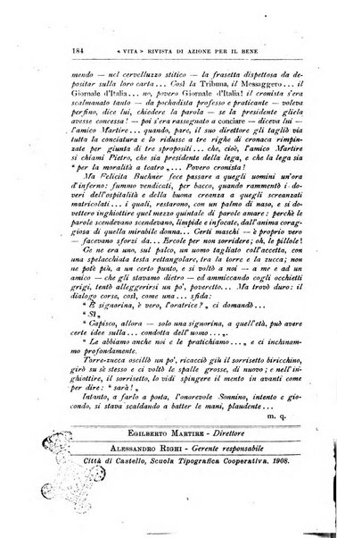 La vita rivista mensile dell'Unione giovanile per la moralità