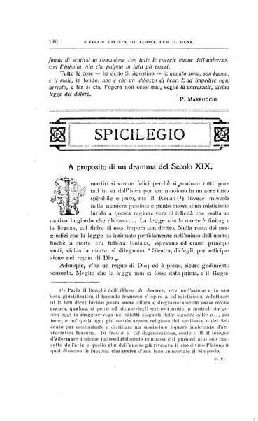 La vita rivista mensile dell'Unione giovanile per la moralità