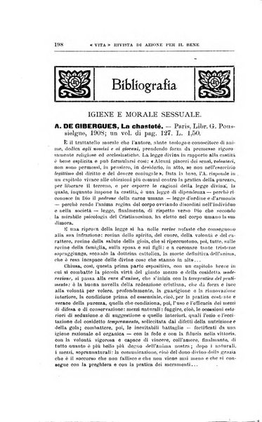 La vita rivista mensile dell'Unione giovanile per la moralità