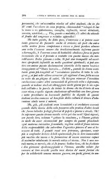 La vita rivista mensile dell'Unione giovanile per la moralità