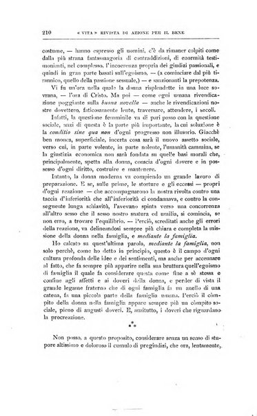 La vita rivista mensile dell'Unione giovanile per la moralità