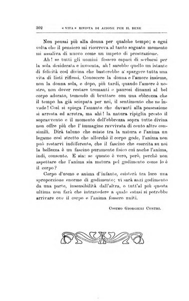 La vita rivista mensile dell'Unione giovanile per la moralità