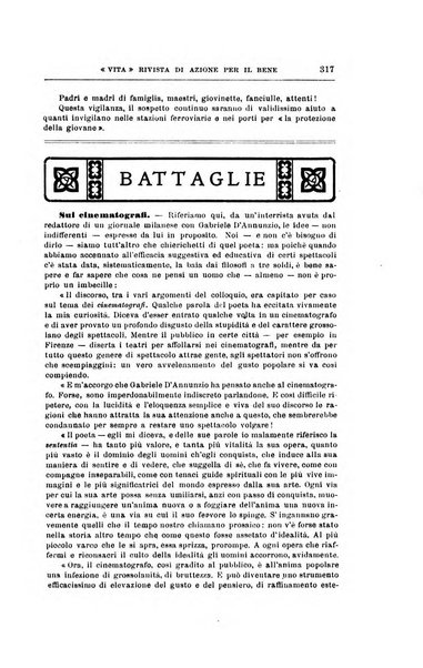 La vita rivista mensile dell'Unione giovanile per la moralità