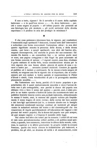 La vita rivista mensile dell'Unione giovanile per la moralità