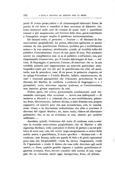 La vita rivista mensile dell'Unione giovanile per la moralità