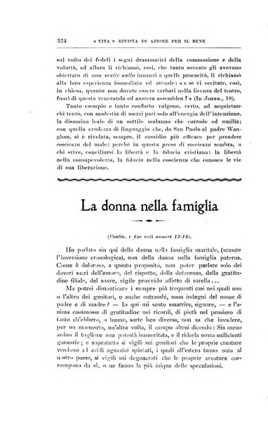 La vita rivista mensile dell'Unione giovanile per la moralità