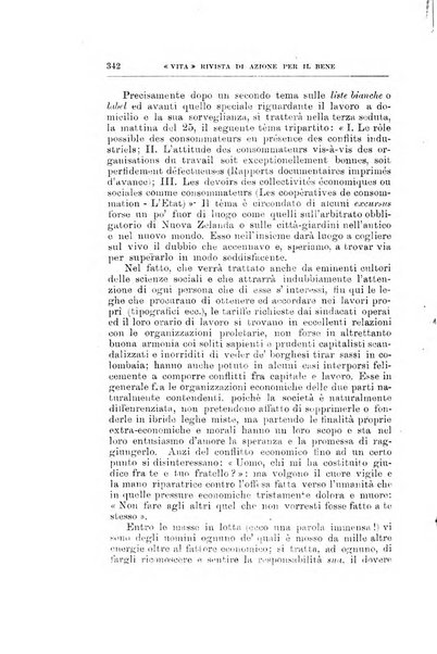 La vita rivista mensile dell'Unione giovanile per la moralità