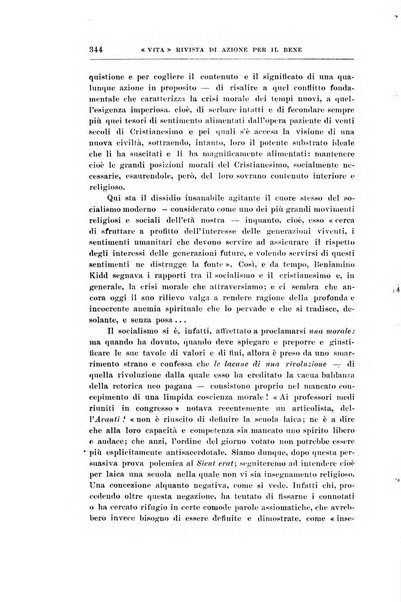 La vita rivista mensile dell'Unione giovanile per la moralità