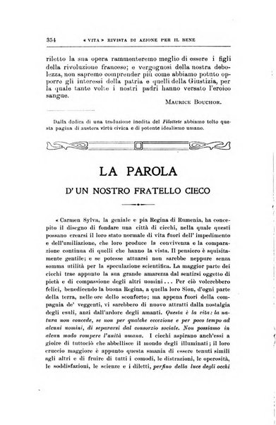 La vita rivista mensile dell'Unione giovanile per la moralità